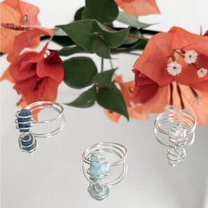 Wire Wrapped Sterling Silver Rings